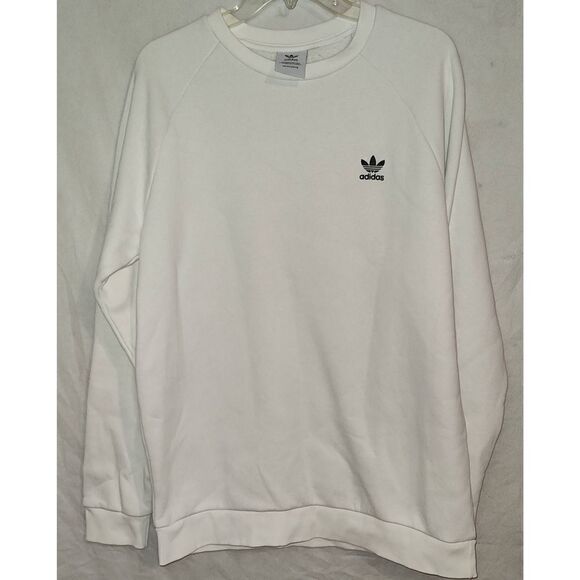 ADIDAS PrimeGreen Pullover Sweatshirt White NO SIZE TAG SEE MEASUREMENTS!! - Picture 1 of 8